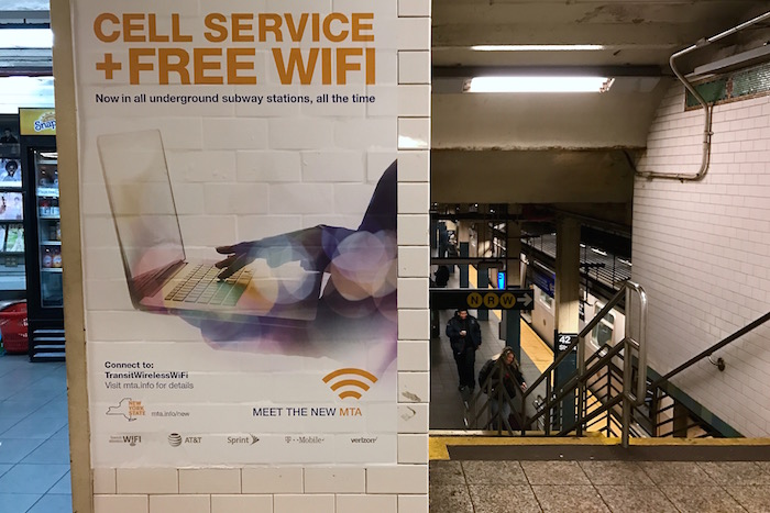 ニューヨーク地下鉄 全駅で無料WiFi サービスをスタート!