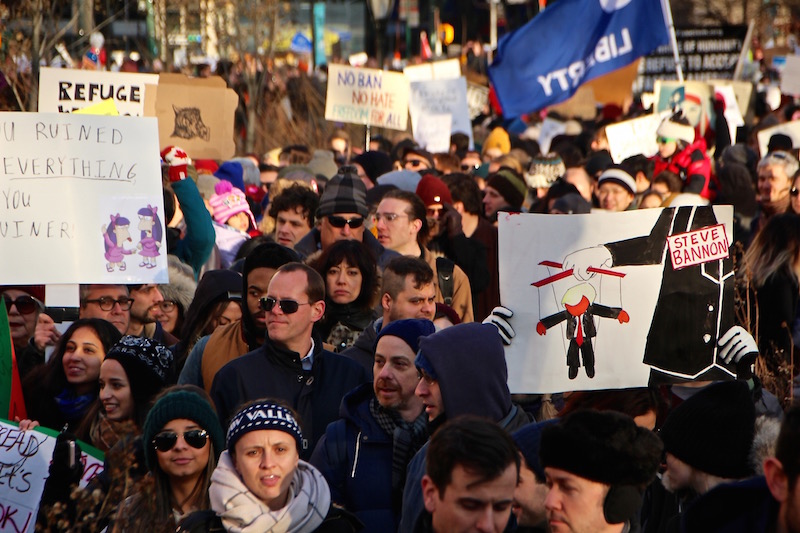 Battery Park protest