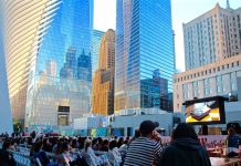 「Tribeca Drive-In」Oculus Plazaで楽しむアウトドア映画上映会 Tribeca dive in outdoor movie