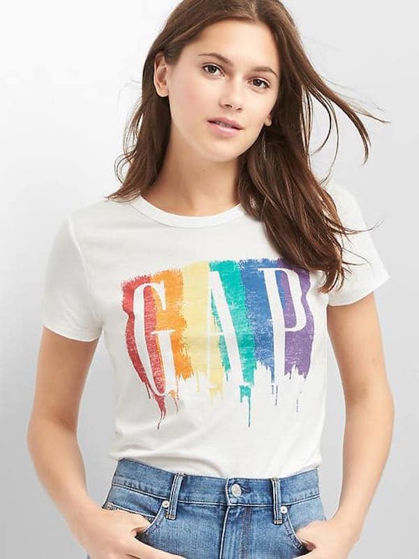 Womens PRIDE logo tee