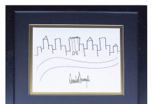 トランプ大統領のNYCスケッチが3万ドル(約320万円)で落札! Donald Trump Untitled (2005).