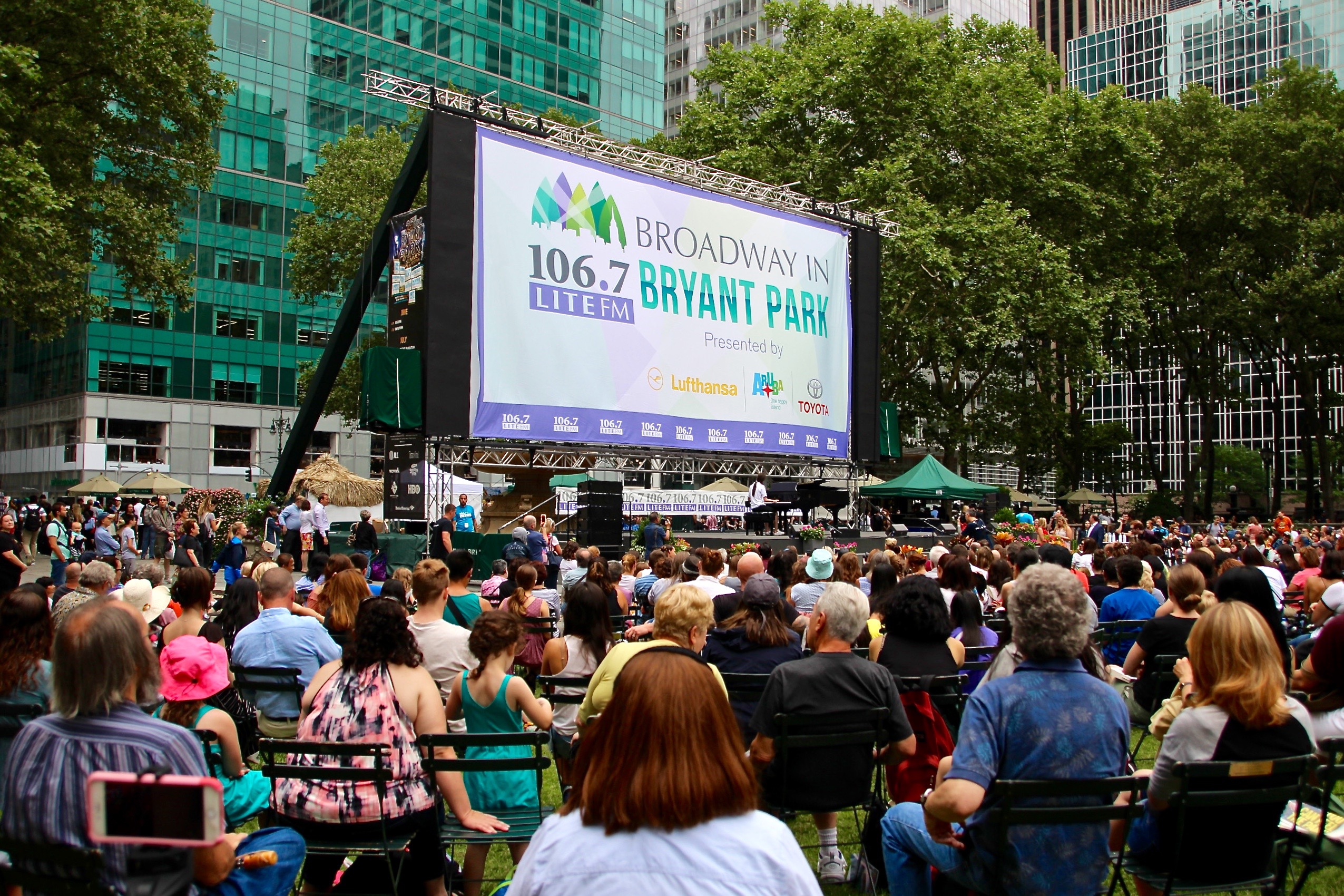 Broadway in Bryant Park