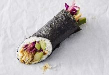 米スターバックス 手巻き寿司”Chiken Maki Roll”を発売 Chiken Maki Roll