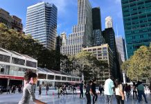 ブライアントパークのスケートリンクがオープン ブライアントパーク スケートリンク