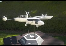 Uber 空飛ぶタクシーのプロトタイプを披露
