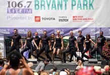 ブライアントパークのブロードウェイ無料コンサート2019 Broadway in Bryant Park