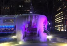 厳しい寒さのニューヨーク 週末は回復へ bryant park