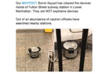 NY地下鉄や路上に不審な炊飯器。避難騒ぎに。 RICE COOKER NYPD