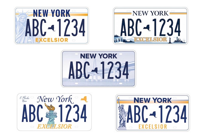 NY number plate
