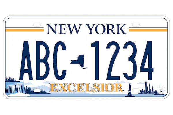 NY Number Plate