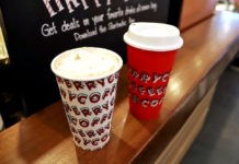 米スターバックスのホリデーカップ。2019年は「メリー・コーヒー」 starbucks holiday