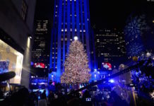 NYロックフェラーセンタークリスマスツリーが点灯。厳重な警備の中、式典開催 Rockefeller Center tree lighting
