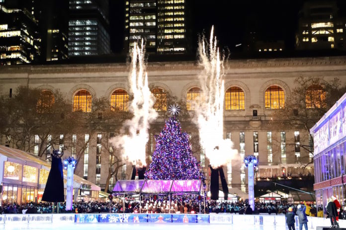 Bryant Park tree-lighting