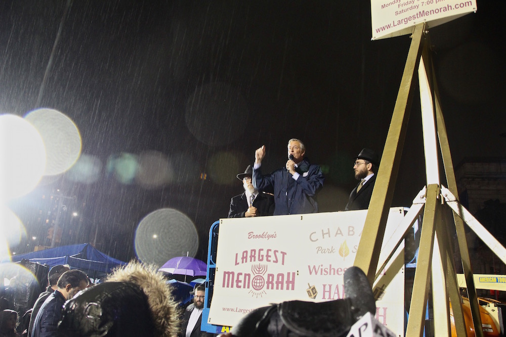 hanukkah　Bill de Blasio