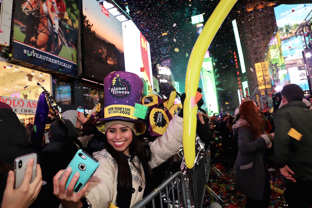 Times square new years eve 2020