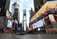 NY市 新型コロナ死者数ゼロに。3月13日以来初めて タイムズスクエア ニューヨーク コロナ ロックダウン