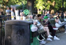 NY市、街がゴミだらけに?公衆衛生に新たな問題 ゴミ箱 ニューヨーク