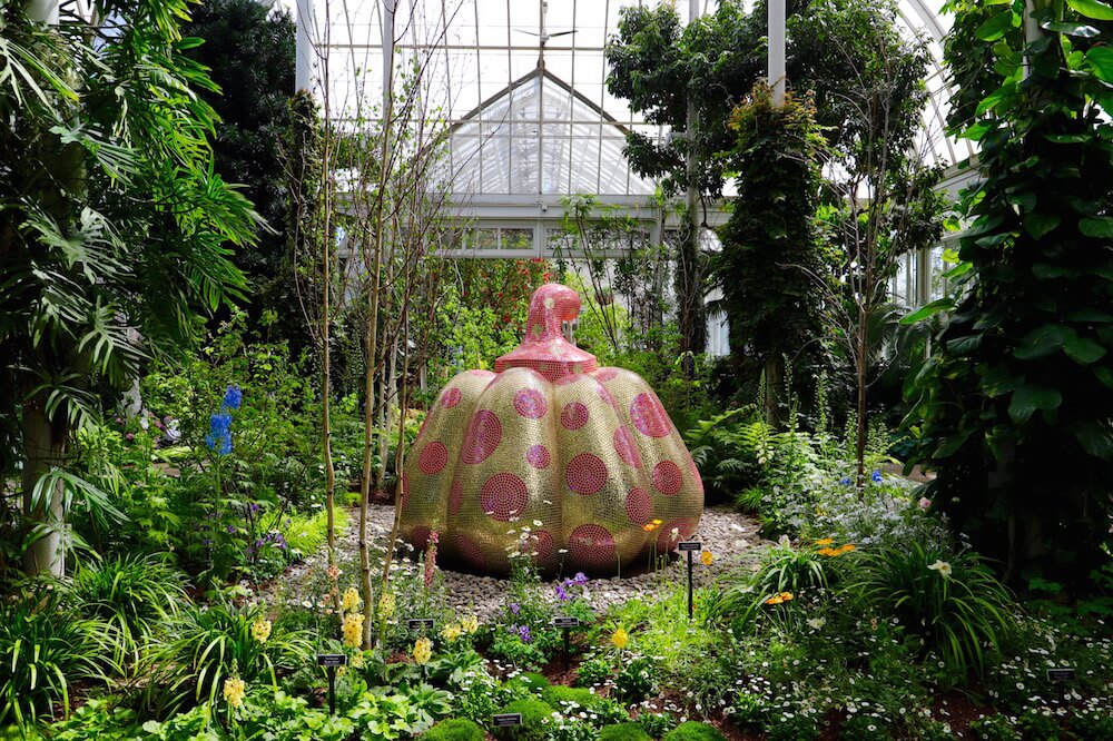 草間彌生 ニューヨーク植物園