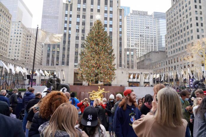 ニューヨーク オミクロン ロックフェラーセンター クリスマスツリー