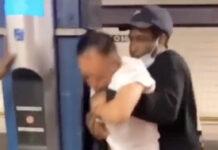 アジア系男性が地下鉄で殴打される動画が拡散