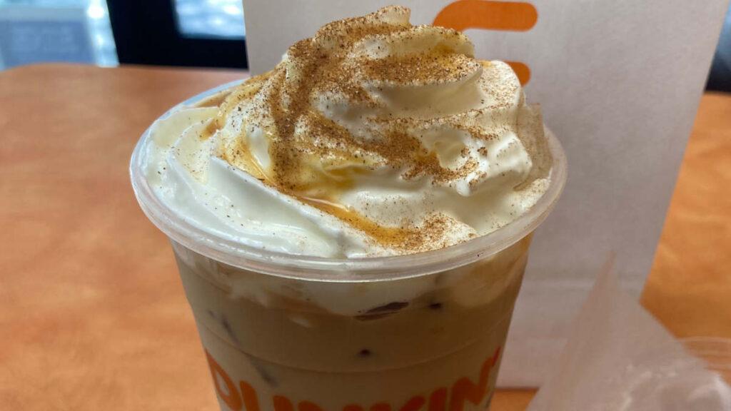 dunkin pumpkin spice latte