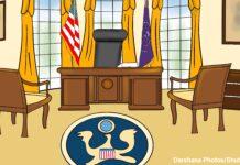 トランプ氏暗殺未遂事件 「ザ・シンプソンズ」が予言は本当? オーバルオフィス イラスト