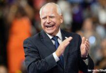 JDバンスに「カウチギャグ」お見舞い、民主党副大統領候補ティム・ウォルツが初演説 ティム・ウォルツ 2024