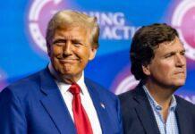 「ホワイトハウスにいるべきでない」カールソン同席に極右インフルエンサー激怒