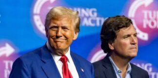 「ホワイトハウスにいるべきでない」カールソン同席に極右インフルエンサー激怒