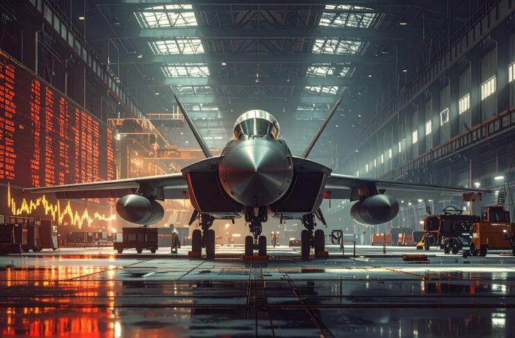 防衛企業に「自社株買い禁止」案――経済界が猛反発、成立するのか military aircraft and stock chart