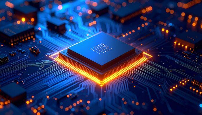 AIchip chip on circuit board