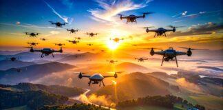 米国防総省の「ドローン大量調達」第2戦──6万機を賭けたGauntlet IIの勝者 drones flying in tight coordinated formation