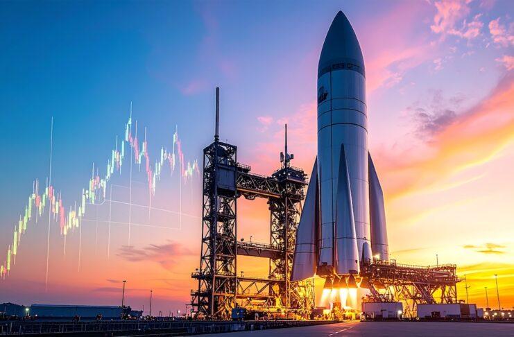 SpaceX(SPCX)・ショットウェル社長が5,200万ドルの売却届出――10b5-1取引の意味と次の需給リスク rocket launch and stock chart