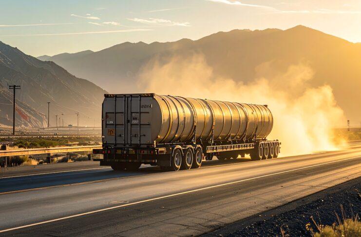 米陸軍、「マイクロ原子炉」5社を選定──22億ドル契約が開く商用化の入口 an image of a trailer transporting maicro reactor